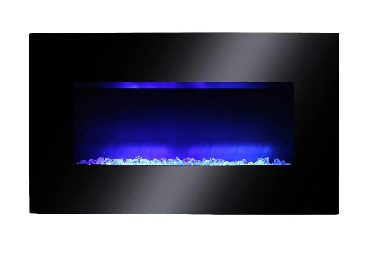 AGL APPLIANCES LLC 38 in Electric Fireplace Heater Stove, Tempered Glass Curved Screen for Home Comfort & Room Cooling