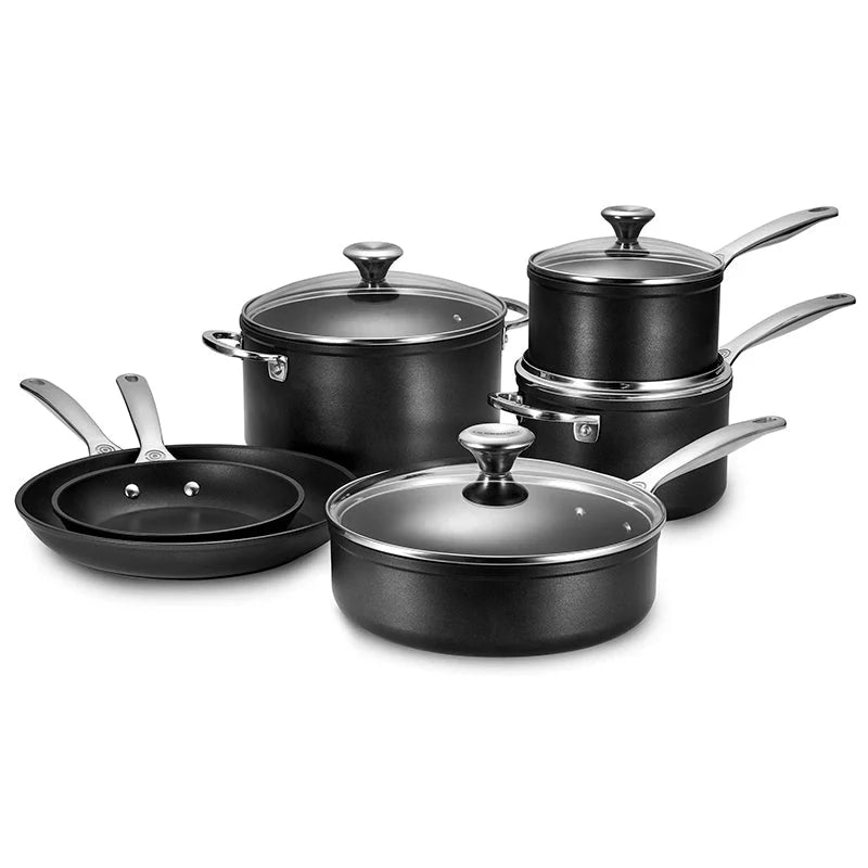 10 - Piece Cookware Set, Toughened Nonstick Pro for Home Kitchen & Office